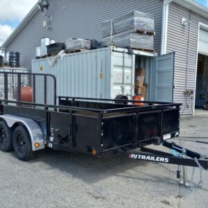 2024 PJ Trailers 7x14 7K Powder Coated Open Utility Trailer