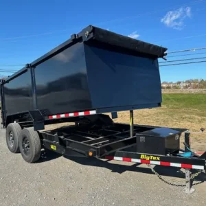 Big Tex 7x14 Channel Frame Dump Trailer w/ High Sides (14LX)