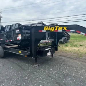 Big Tex 7x16 Gooseneck Dump Trailer with Combo Gate & Ramps (15.9K GVWR)