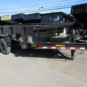 Big Tex 7x14 Low Profile Dump Trailer w/ Scissor Lift & Ramps (14K GVWR)