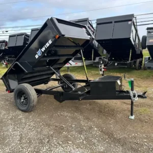 BWISE 5x8 Dump Trailer w/ Spreader Gate (5K GVWR)