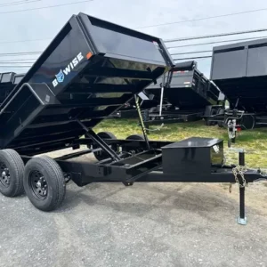 BWISE 6x10 Low Profile Dump Trailer w/ 6K Axles (12K GVWR)