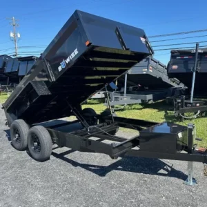 BWISE 6x12 Dump Trailer w/ Combo Gate & Ramps (9,990 GVWR)