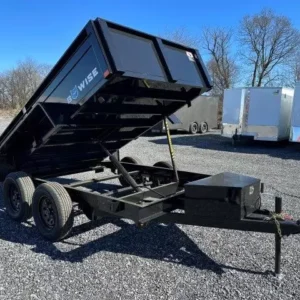 BWISE 6x12 Dump Trailer w/ Spreader Gate (10K GVWR)