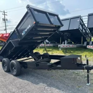 BWISE 6x12 Low Profile Dump Trailer w/ Tarp Kit (9,990 GVWR)