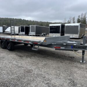 2024 Diamond C 8.5x20 20K Deckover Equipment Trailer w/ 72” Flip Knee Ramps