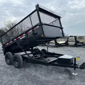 Premier 7x12 High Side Dump Trailer w/ Combo Gate & Ramps for Sale