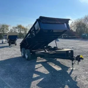 Premier 7x12 Low Profile Dump Trailer w/ Combo Gate & Ramps (14K GVWR)