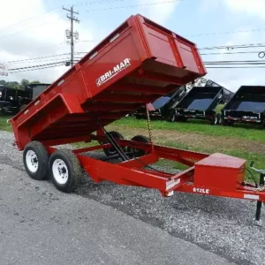 BWISE 6x12 Dump Trailer w/ Spreader Gate (10K GVWR)