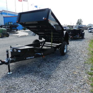 BWISE 5x10 Low Profile Dump Trailer w/ Spreader Gate (5K GVWR)